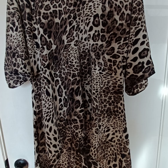 A Dip of Darling Animal Print High Low Top - Picture 2 of 5